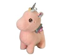 Cartoon Unicorn Plush Toy Doll - 45cm Soft Stuffed Pony Figure with Glitter Horn and Star Eyes, Pink Fantasy Plush Doll for Girls Room Decoration, Hug Pillow and Cozy Bedtime Companion