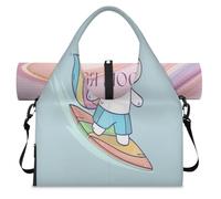 Cartoon Unicorn Sports Duffel Bag for Women Men Unicorn Weekend Overnight Bag with Shoe Compartment Shoulder Tote Luggage Bag for Yoga Gym Travel
