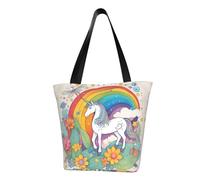 cartoon unicorns Fashionable shoulder handbag, women's crossbody shoulder bag, suitable for weekend travel shopping shoulder bag