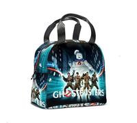 Cartoon Unisex Portable Lunch Bag Ghostbuster Insulated Portable Reusable Suitable for Work Picnic Tours Keep Fresh Lunch Box