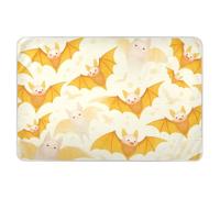 Cartoon Vampire Bat Bright Yellow Changing Pad Covers Water Resistant Pee Pads for Bed Portable Bed Liners for Kids Bedwetting, 52" L x 34" W bolsas para