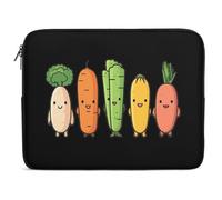 Cartoon Vegetable Bananas Carrots Kava Laptop Sleeve Bag Protective Laptop Carrying Case Cover for 10/12/13/15/17 Inch