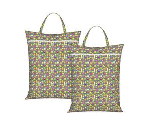 Cartoon Vegetable Fruit Print Travel Laundry Bag Foldable Lightweight Camping Beach Dorm Weekend Getaways