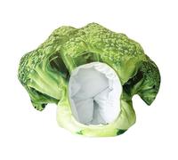 Cartoon Vegetable Hat - Plush Hat with Broccoli | Funny Costume Headwear | Photographs with Vegetables for Carnival, Halloween, Easter, Theme Parties, Cosplay and Beam