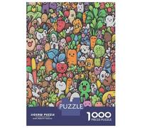 Cartoon Vegetables Colourful Doodle 1000 Piece Jigsaw Puzzle Jigsaw Puzzle for Adults Paper Relaxation Gift 70x50cm/1000pcs