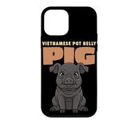Cartoon Vietnamese Pot Belly Pig Farm Animal Lover Cute Pigs Case for iPhone 12 mini
