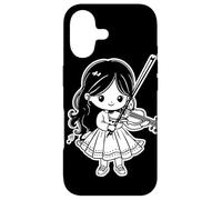 Cartoon Violin Girl Fiddle Concert Band Case for iPhone 17