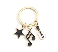 Cartoon Violin Music Note Keychain Cute Earphone Bag Charm, Travel Accessories, Teacher Gifts, Inspirational Women Gifts, Girlfriend and Friend Gifts for Women, Unique Birthday Presents (Music2)