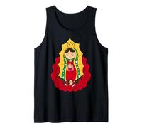 Cartoon Virgen María de Guadalupe Our Lady of Guadalupe Tank Top