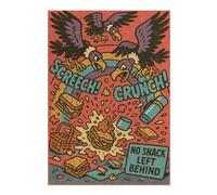 Cartoon Vultures Picnic Snack Attack Jigsaw Puzzle for Adults, 300 Piece