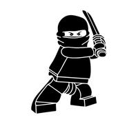 Cartoon Wall Decal legoings Gamer Room Art Decal Waterproof Vinyl Wall Sticker for Kids Room Bedroom Boys room-S-31x42cm-Black