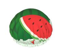 cartoon watermelon L Shower cap with double layer waterproof fabric, suitable for bathing and skin care