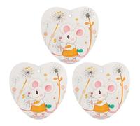 Cartoon White Animals Car Air Freshener, 3 Pcs Love form Hanging Air Freshener Cards, Long Lasting Fragrance Scented Cards for Car, Home, Office Gray-style