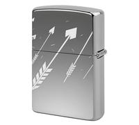 Cartoon White Arrow Lighter Case Metal Protective Cover with Double-Sided Art Design, Cool Lighters Pouch Shockproof Lighter Cover for Men Women Gifts, Lighters Not Included