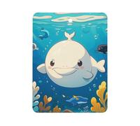 Cartoon White Whale Car Air Freshener Hanging, Long Lasting Scented Car Aromatherapy Tablets, Square Fragrance Scented Cards for Vehicles, Bedroom, Wardrobe Black-style