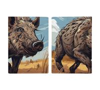 Cartoon Wild Boar Passport Holder, ID Card Protector Case Passport Holder with Slot Passports Travel Wallet Document Cover for Women And Men