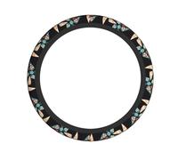 Cartoon Windmill Printed Steering Wheel Cover Elastic Stretch Car Wheel Wrap Breathable Non-Slip Steering Wheel Protector for Car Truck SUV