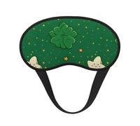 Cartoon Winking Star Printed Sleep Black Edge Eye Mask, with Good Shading Effect, is an Ideal Choice for Travel, Meditation, Etc