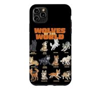 Cartoon Wolves Of The World Breeds Animals Lover Cute Wolf Case for iPhone 11 Pro Max