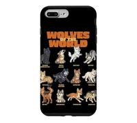 Cartoon Wolves Of The World Breeds Animals Lover Cute Wolf Case for iPhone 7 Plus/8 Plus