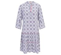 Cartoon Women's Dress, Blue/Apricot, 16