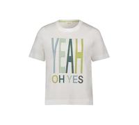 Cartoon Women's T-Shirt, 100% Cotton, Patch Cream/Green, 12
