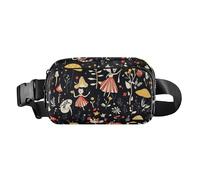 Cartoon Wonderland Fairy Mushroom Trendy Zipper Fanny Pack Sling Bag for Women Men Water Resistant with Adjustable Strap for Travel Shopping Running Accessories para Correr Mujer,cartoon, cartoon