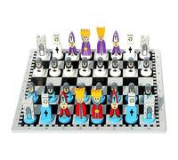 Cartoon Wooden Chess - Magnetic Wooden Chess Set | Learning Set Preschool Strategic Thinking Development Activity Character Pieces Creative Birthday Gift