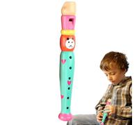 Cartoon Wooden Flute - 20cm 6 Hole Early Education Sound Recorder, Musical Toy for Toddler | Perfect for Child Music Literacy Practice, Sensory Development Hand Eye Coordination Learning Play
