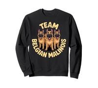 Cartoon Working Shepherd Pet Dog Breed Team Belgian Malinois Sweatshirt