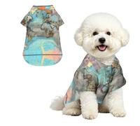 Cartoon world map Soft Breathable Hawaiian Dog Shirt