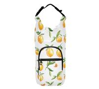 Cartoon Yellow Fruit Water Bottle Sling with Phone Pocket Water Bottle Insulated Carrier Water Bottle Belt Holder Fits 20/24/32/40 oz Bottles