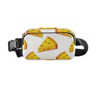 Cartoon Yellow Triangle Cheese Fashion Waist Pack Crossbody Bag for Women Men Teenagers Water Resistant Sling Chest Bag with Adjustable Strap for Travel Vacation Running, Cartoon yellow triangle