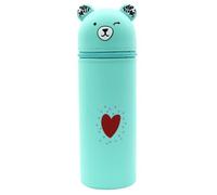 Cartoon Zipper Pouches - Transparent PVC Storage Bag, Colorful Character Prints | Waterproof Multipurpose Organizer, Travel Luggage Cartoon Bear Big Capacity Silicone Case for Cosmetics Small Items