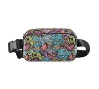 Cartoon Zombie Fashionable Fanny Pack Waist Bag for Men Women Waterproof Chest Bag Belt Bag with Adjustable Strap for Travel Running Hiking, Cartoon Zombie, One Size