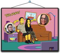 cartoonfy - Personalised Gift Portrait Full Body Drawing Simpsons Style. Original and Fun Gift. Send Your Photos! Handmade Custom Portrait by Pro Designers! Receive it Printed on Paper or Digital Only.