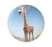 Cartoons Giraffe Custom Pins 5 PCS, Personalized Photo Buttons, Metal Pinback Button Badges for Backpacks, Hats, Funny Backpack Pins Aesthetic Lapel Badge Pins Gifts for Men Women, One Size, Metal, no