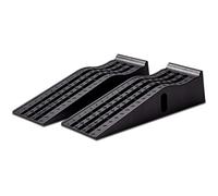 Cartrend 10639 Car Ramp Set 3 Tonnes up to 235 mm Lifting Platform Plastic Car Ramp with Override Protection 2 Pieces, Black