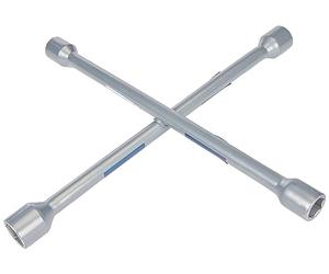 Cartrend 10870 4-Way Wheel Brace, Silver (17mm, 19mm, 21mm, 23mm)
