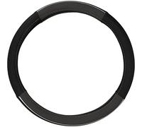 Cartrend 60294 Premium Steering wheel cover, black/grey, with chrome frame