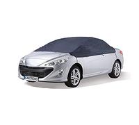 Cartrend 70339 Half car cover "New Generation", weatherproof, size M, polyester blue, for VW Golf and similar models