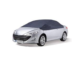 Cartrend 70340 Half car cover "New Generation", weatherproof, size L, polyester blue, for VW Passat and similar models