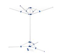 cartrend Aluminium Rotary Clothes Dryer with Tripod, Silver, Normal