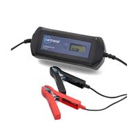 cartrend Car Charger DP 4.1 for Auto Start Function After Power Outages, Maintenance-Free, Lead Acid, GEL, EFB, AGM, Cars, Motorcycles, Boats and Tractors, Microprocessor Technology, Black, 4A