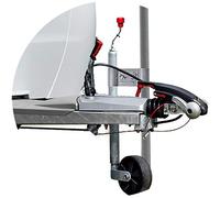 cartrend Caravan 10166 Clamp Holder for Rotary Airer Satellite Bowl Mast on the Drawbar Jockey Wheel, Silver