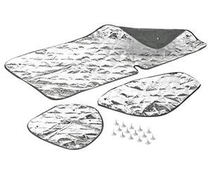 cartrend Caravan Thermal Mats Fiat Ducato Thermal Insulation Mats for Front and Side Windows 3 Pieces Camping Accessories Caravan Motorhome Caravan Accessories