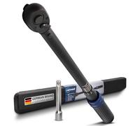 cartrend Expert Torque Wrench Adjustable from 40 to 210 Nm, Includes Extension 120 mm, Ergonomic Handle, Left and Right Rotation, Locking Mechanism, Black