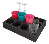 cartrend Glass and cup holder