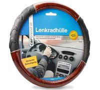Cartrend Steering Universal Edelholz-Optik Car Cover Lenkrad-Schoner Car