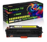 Cartridge 718 Compatible for Canon Toner Cartridges with Chip i-SENSYS LBP-7680Cx LBP-7860Cx MF700 MF720 MF724 Printers (1 Pack Yellow)